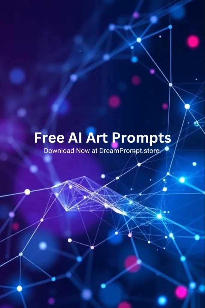 How can I create AI art using free AI prompts? 1 A futuristic AI-generated banner image featuring abstract digital elements like glowing neural connections, flowing data streams, and geometric AI-inspired patterns. The design uses deep blues, purples, and subtle neon highlights, creating a high-tech yet artistic aesthetic, symbolizing creativity and innovation.